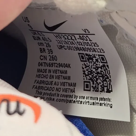 Nike LD-1000 University Blue Safety Orange Womens 9 HF3227-401 - Picture 6 of 7